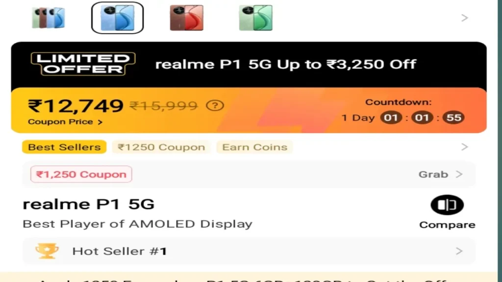 Realme P1 5G Smartphone Discount India