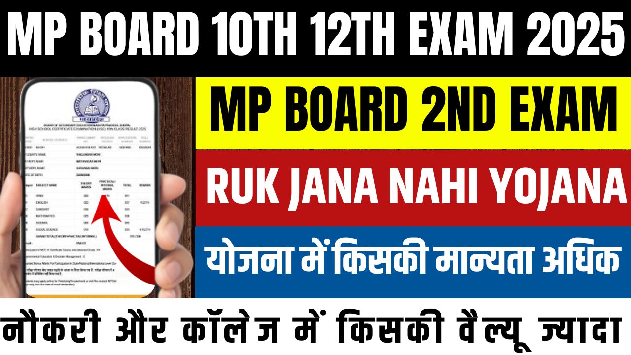 MP Board 2nd Exam vs Ruk Jana Nahi Yojana